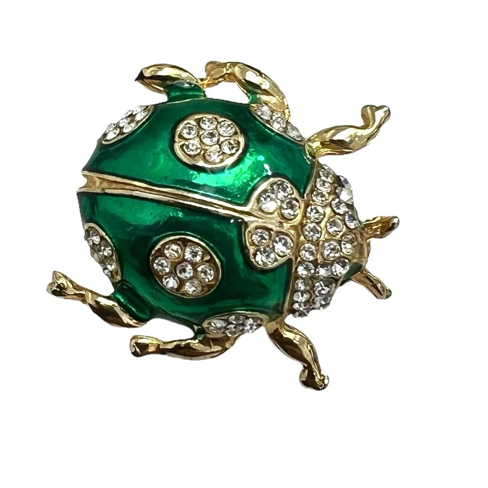 Vintage green enamel